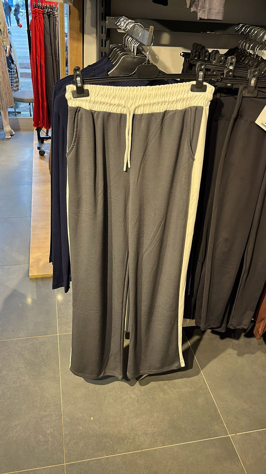 Gri Garnili Modal Kumaş Kadın Eşofman Altı