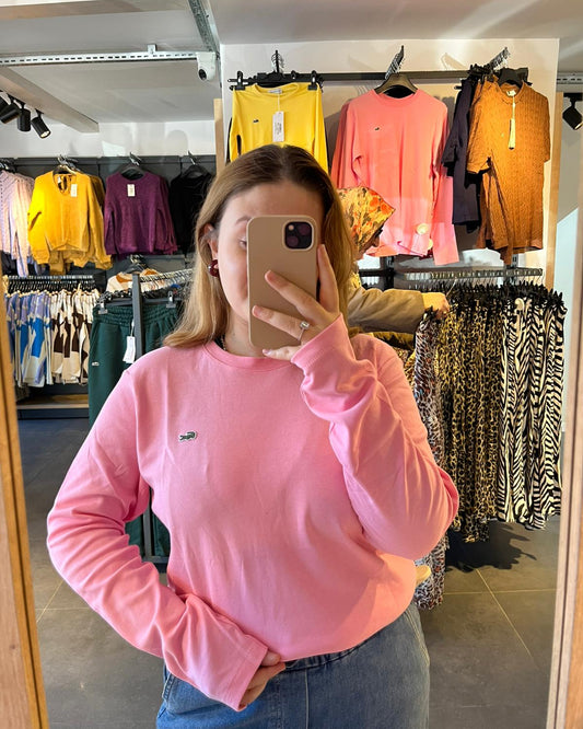 Orijinal Marka Pembe Uzun Kol Bluz